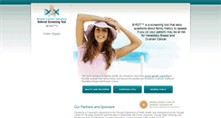 Desktop Screenshot of breastcancergenescreen.org
